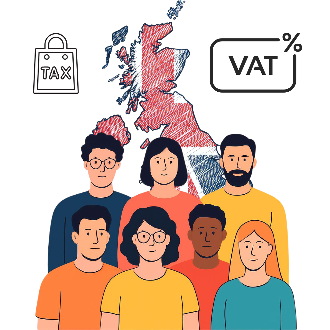 Shopify merchant setting up VAT for a UK online store